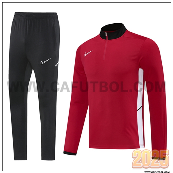 Chandal de Futbol Nike Rojo/Blanco/Negro 2025 2026