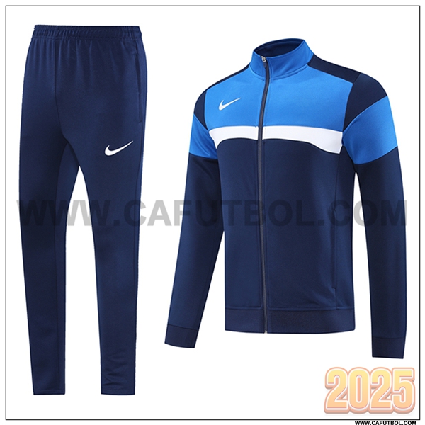 Chandal Chaquetas Futbol Nike Azul/Blanco 2025 2026