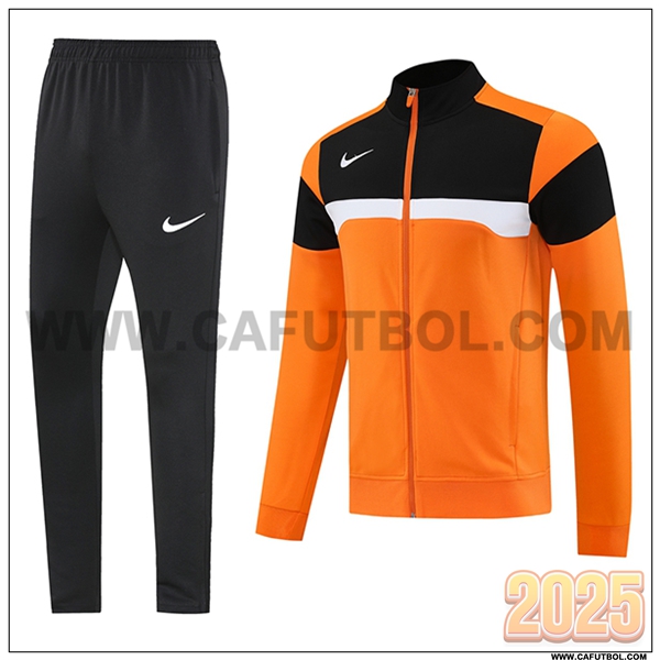 Chandal Chaquetas Futbol Nike Naranja/Negro/Blanco 2025 2026