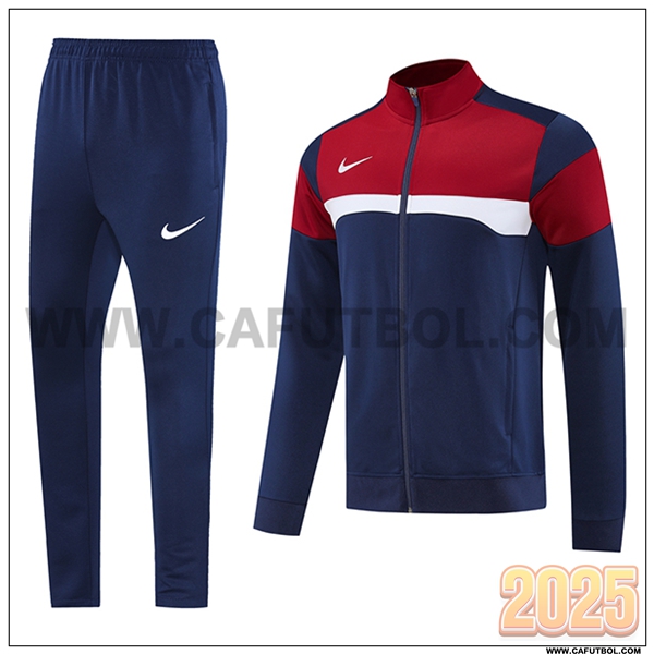 Chandal Chaquetas Futbol Nike Azul/Rojo/Blanco 2025 2026