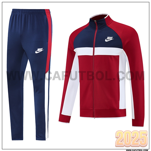Chandal Chaquetas Futbol Nike Rojo/Blanco/Azul 2025 2026