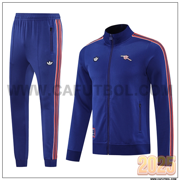 Chandal Chaquetas Futbol Arsenal Azul/Rojo 2025 2026