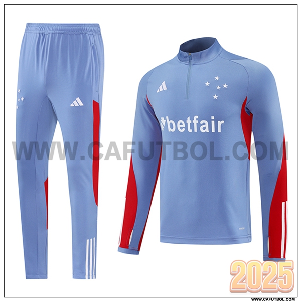 Chandal de Futbol Cruzeiro Gris/Rojo 2025 2026