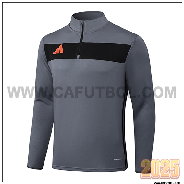 Sudadera De Entrenamiento Adidas Gris/Negro 2025 2026