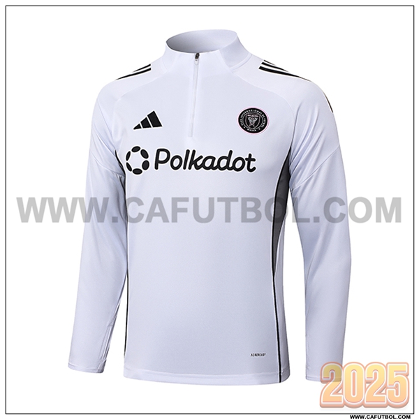 Sudadera De Entrenamiento Inter Miami CF Blanco/Gris 2025 2026