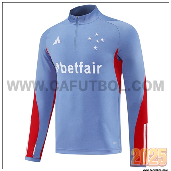 Sudadera De Entrenamiento Cruzeiro Gris/Rojo 2025 2026