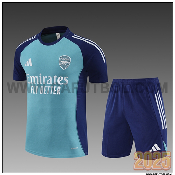 Camiseta Entrenamiento Arsenal Ninos Verde/Azul 2025 2026