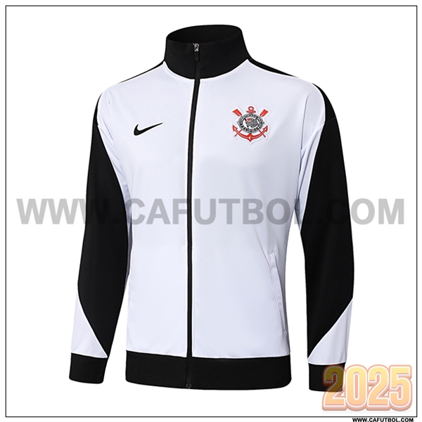 Chaquetas Futbol Corinthians Blanco/Negro 2025 2026