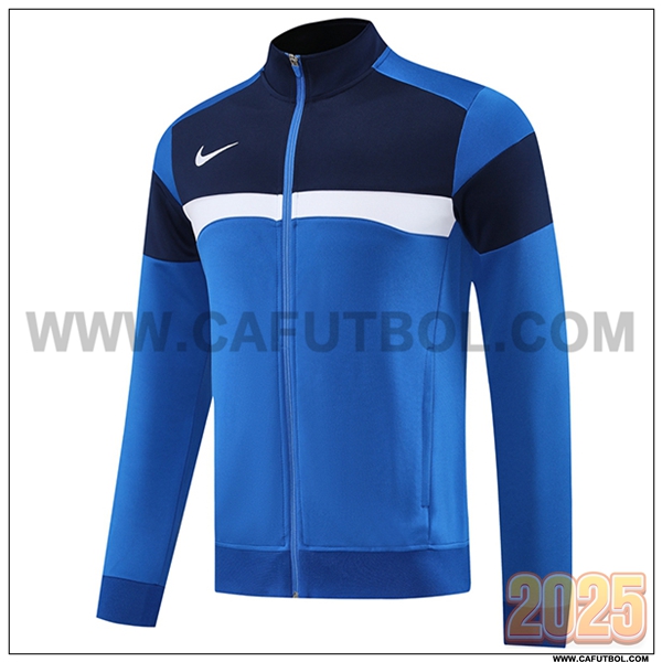 Chaquetas Futbol Nike Azul/Blanco 2025 2026 -02