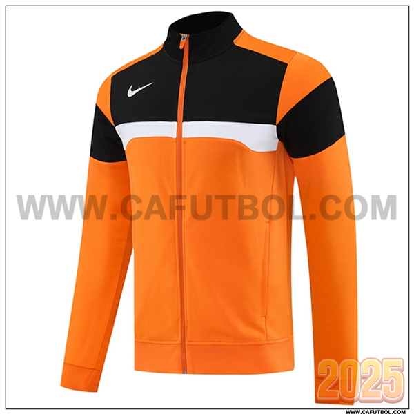 Chaquetas Futbol Nike Naranja/Negro/Blanco 2025 2026