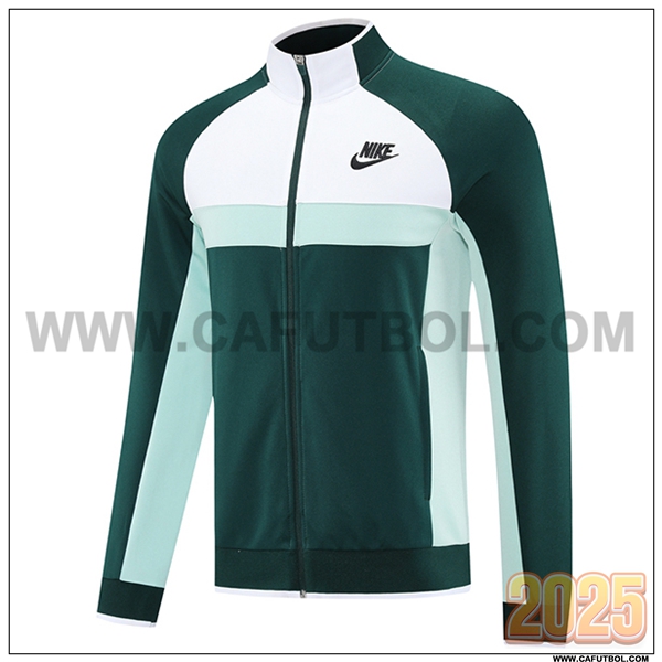 Chaquetas Futbol Nike Verde/Blanco 2025 2026