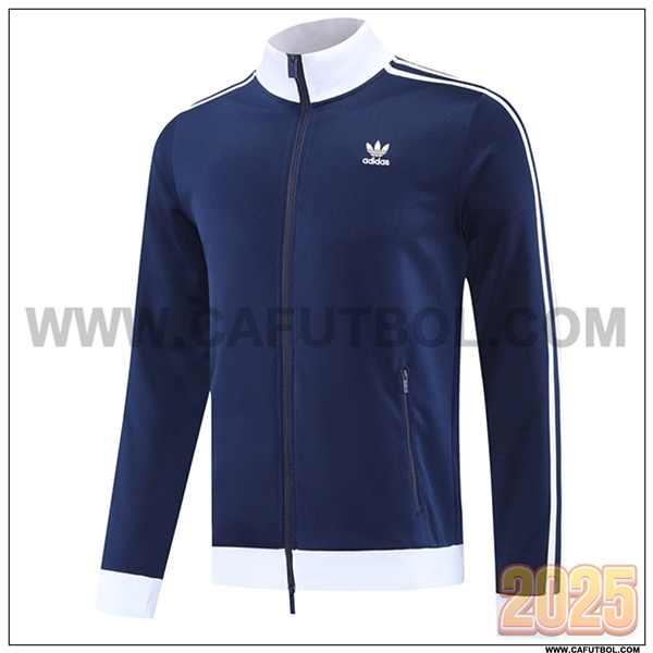 Chaquetas Futbol Adidas Azul/Blanco 2025 2026 -03