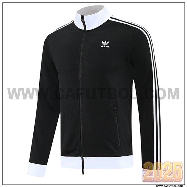 Chaquetas Futbol Adidas Negro/Blanco 2025 2026