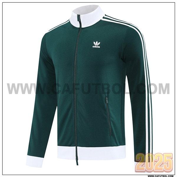 Chaquetas Futbol Adidas Verde/Blanco 2025 2026