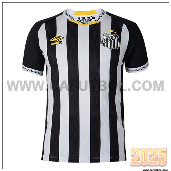 Nuevo Camiseta de Santos FC Segunda Negro/Blanco 2025 2026