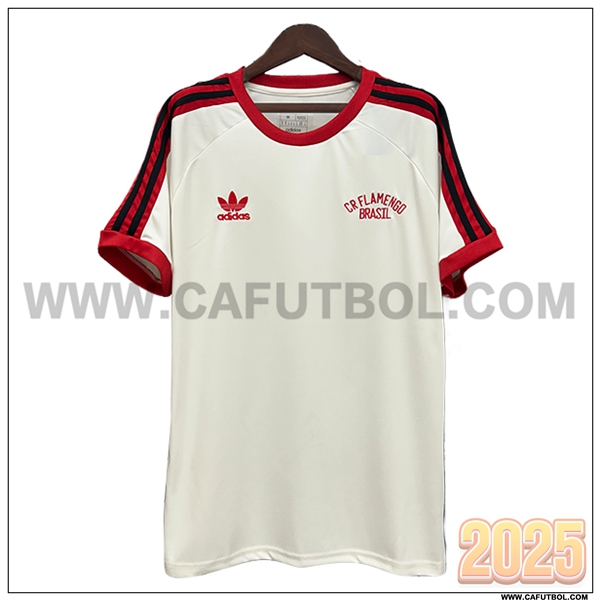 Camiseta Futbol Flamengo Blanco/Rojo Edicion Conmemorativa 2025 2026