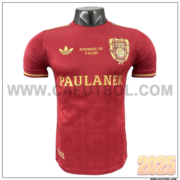 Camiseta Futbol Bayern Munich Rojo 125º aniversario 2025 2026