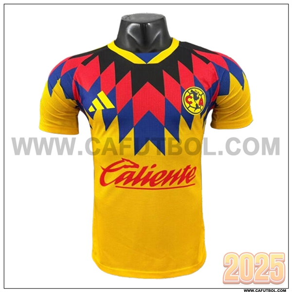 Camiseta Futbol Club America AMARILLO/Rojo Edicion Especial 2025 2026