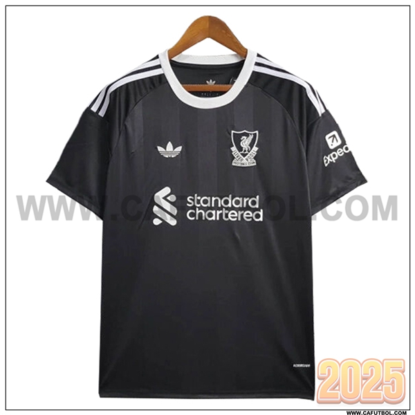 Camiseta de Portero FC Liverpool Negro 2025 2026