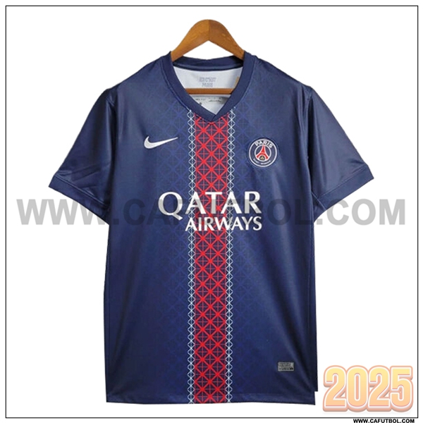 Primera Camiseta Futbol PSG Azul Real 2025 2026