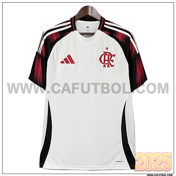Nuevo Camiseta de Flamengo Segunda Blanco/Rojo/Negro 2025 2026