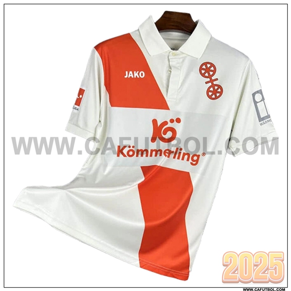 Camiseta Futbol Mainz Blanco/Naranja 2025 2026