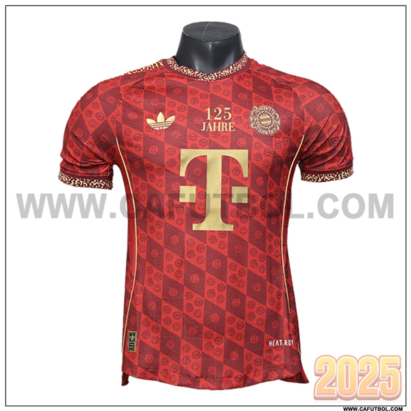 Camiseta Futbol Bayern Munich Rojo 125º aniversario 2025 2026