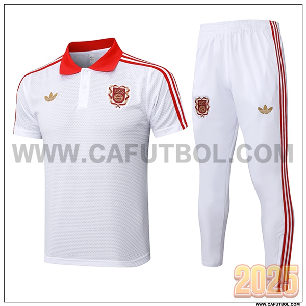 Camiseta Polo Bayern Munich Blanco/Rojo 2025 2026