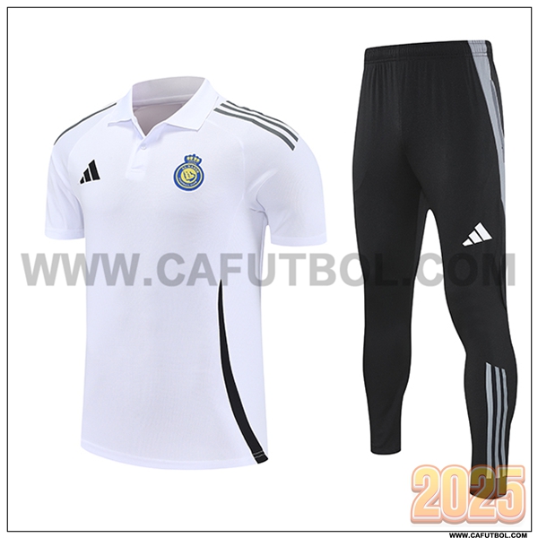 Camiseta Polo Real Madrid Blanco/Negro 2025 2026