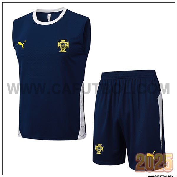 Camiseta Entrenamiento sin mangas Portugal Azul/Blanco 2025 2026