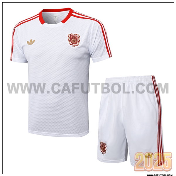 Camiseta Entrenamiento Bayern Munich Blanco/Rojo 2025 2026