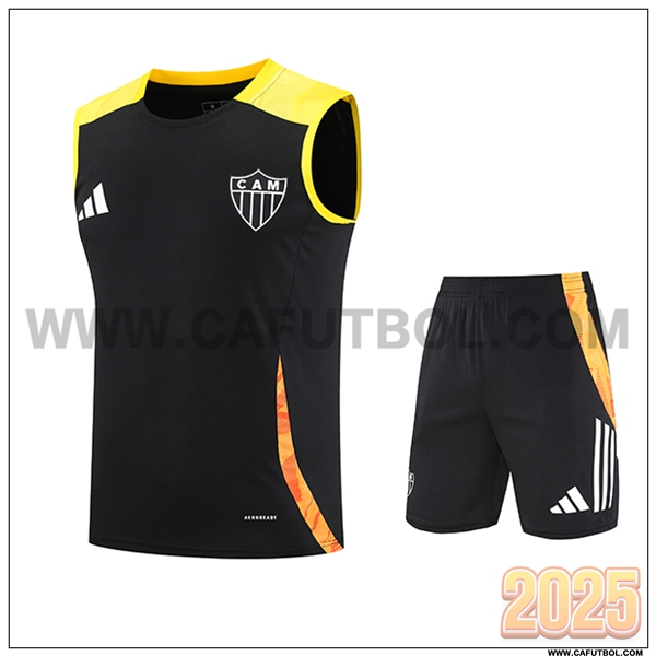Camiseta Entrenamiento sin mangas Atletico Mineiro Negro/Amarillo/Naranja 2025 2026