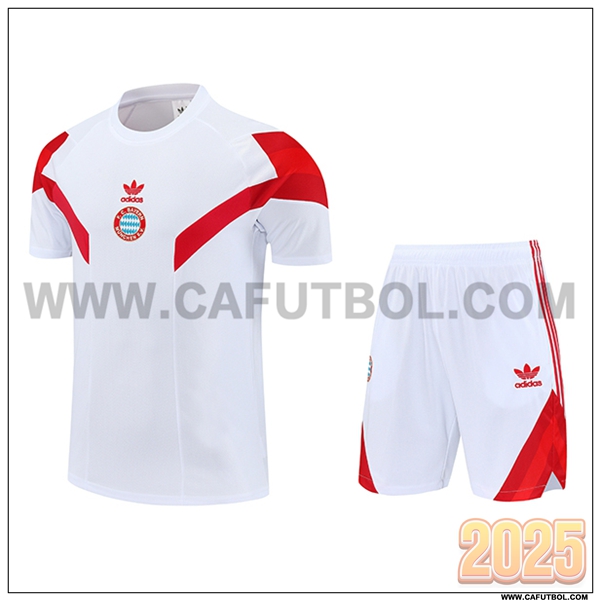 Camiseta Entrenamiento Bayern Munich Blanco/Rojo 2025 2026 -02