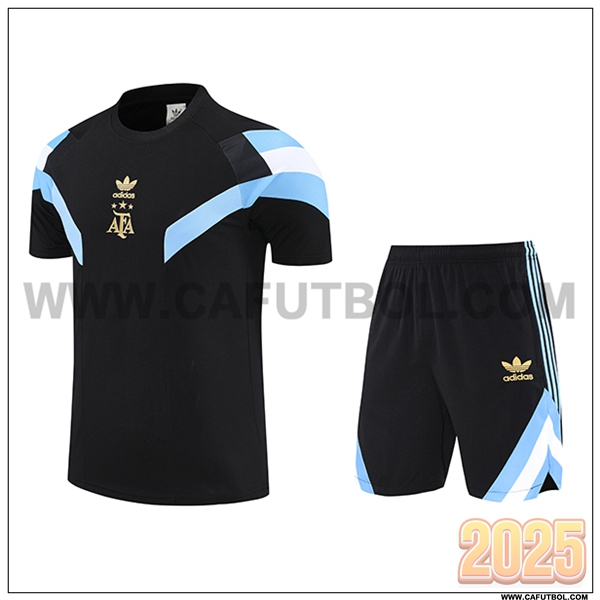 Camiseta Entrenamiento Argentina Negro/Azul 2025 2026