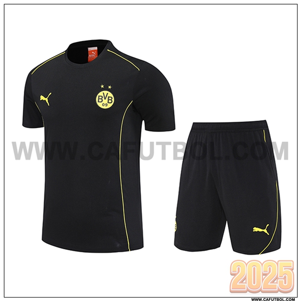 Camiseta Entrenamiento Dortmund Negro/Amarillo 2025 2026
