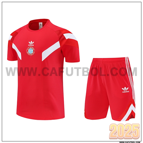 Camiseta Entrenamiento Bayern Munich Rojo/Blanco 2025 2026 -02