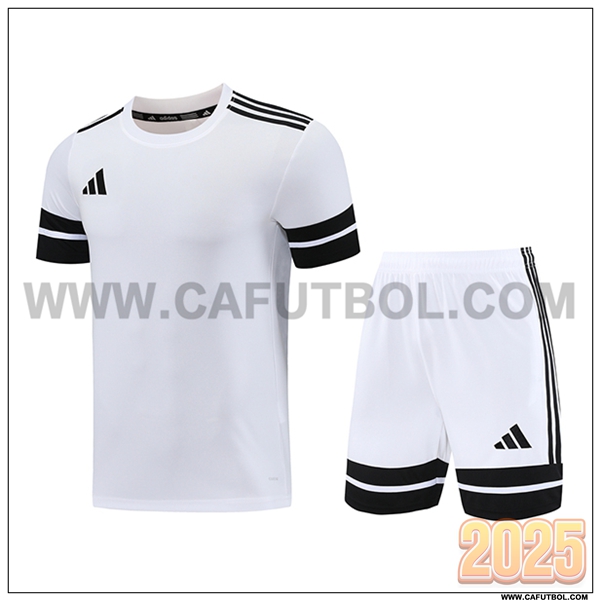 Camiseta Entrenamiento Adidas Blanco/Negro 2025 2026