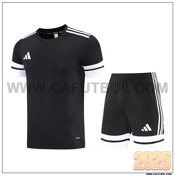 Camiseta Entrenamiento Adidas Negro/Blanco 2025 2026