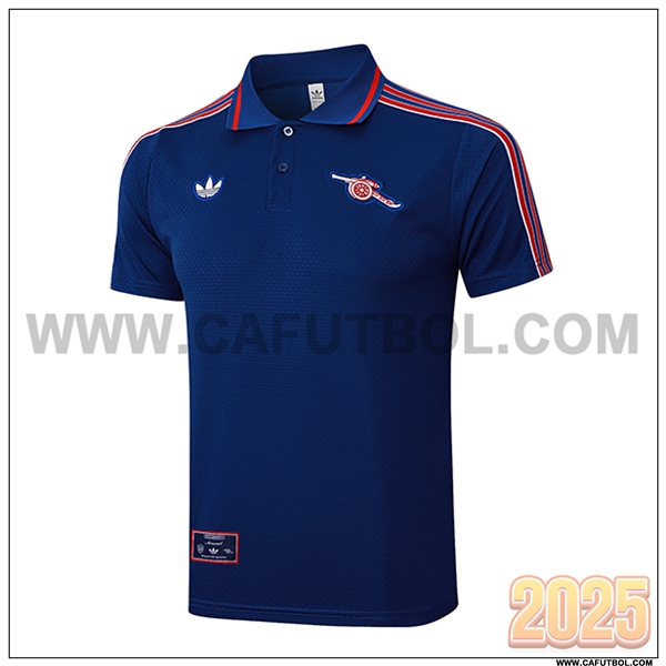 Camiseta Polo Arsenal Azul/Rojo 2025 2026