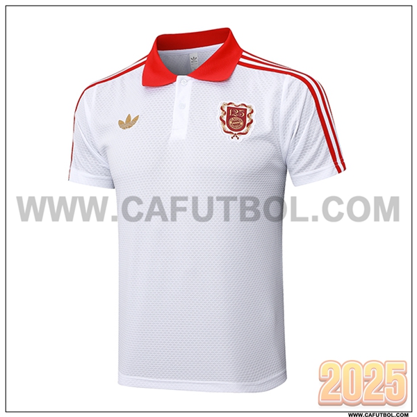 Camiseta Polo Bayern Munich Blanco/Rojo 2025 2026