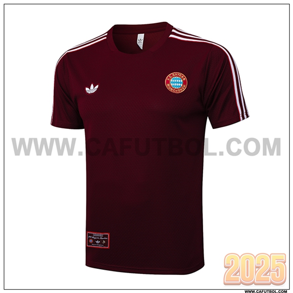 Camiseta Entrenamiento Bayern Munich Rojo/Blanco 2025 2026