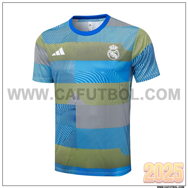 Camiseta Entrenamiento Real Madrid Azul/Verde 2025 2026 -02
