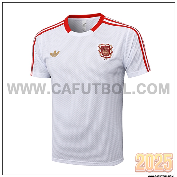 Camiseta Entrenamiento Bayern Munich Blanco/Rojo 2025 2026