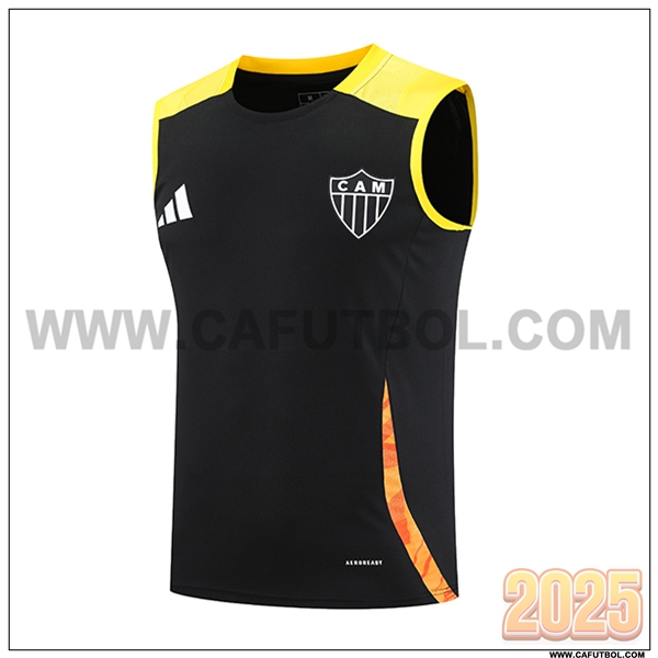 Chalecos De Futbol Atletico Mineiro Negro/Amarillo/Naranja 2025 2026