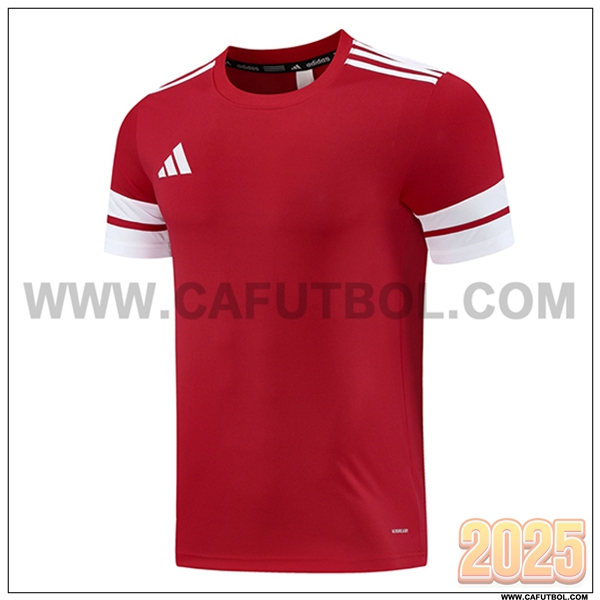 Camiseta Entrenamiento Adidas Rojo/Blanco 2025 2026