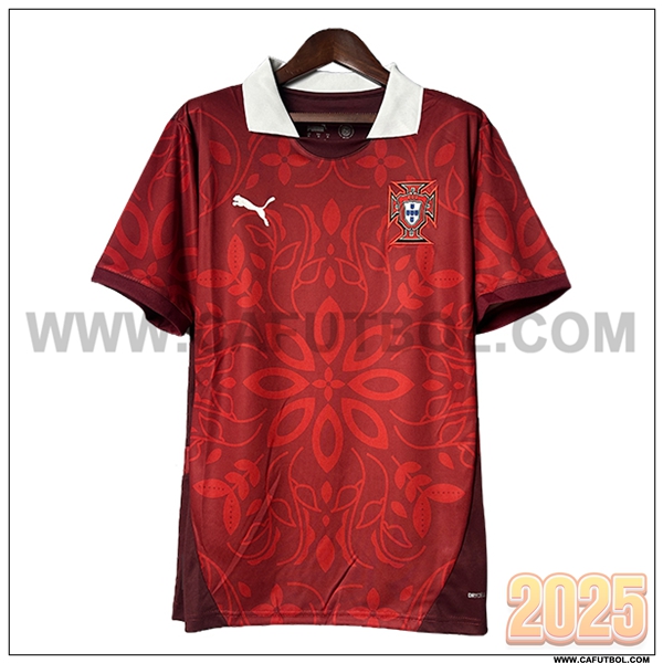 Camiseta Entrenamiento Portugal Rojo/Blanco 2025 2026
