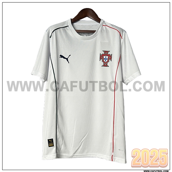 Camiseta Entrenamiento Portugal Blanco/Negro/Rojo 2025 2026