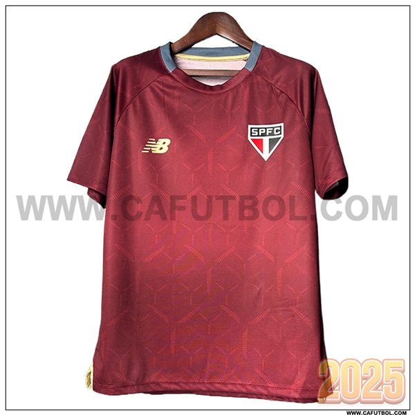 Camiseta Entrenamiento Sao Paulo FC Rojo 2025 2026 -02