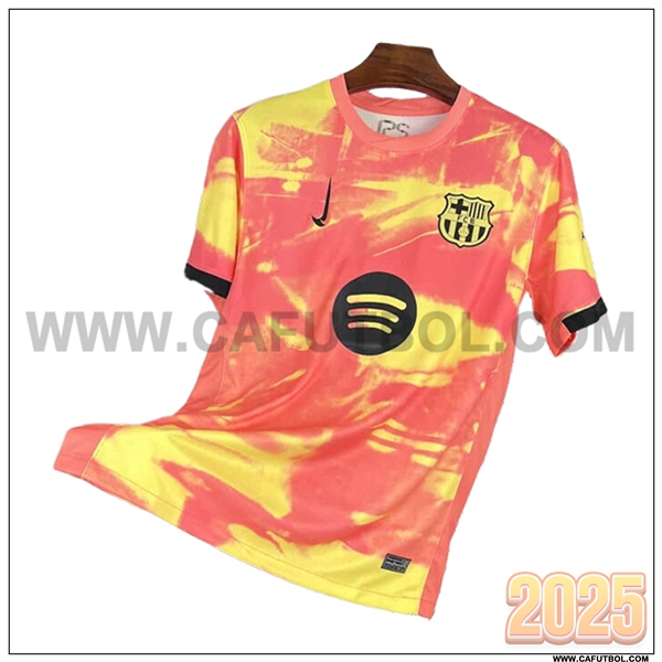 Camiseta Entrenamiento FC Barcelona Naranja/Amarillo 2025 2026