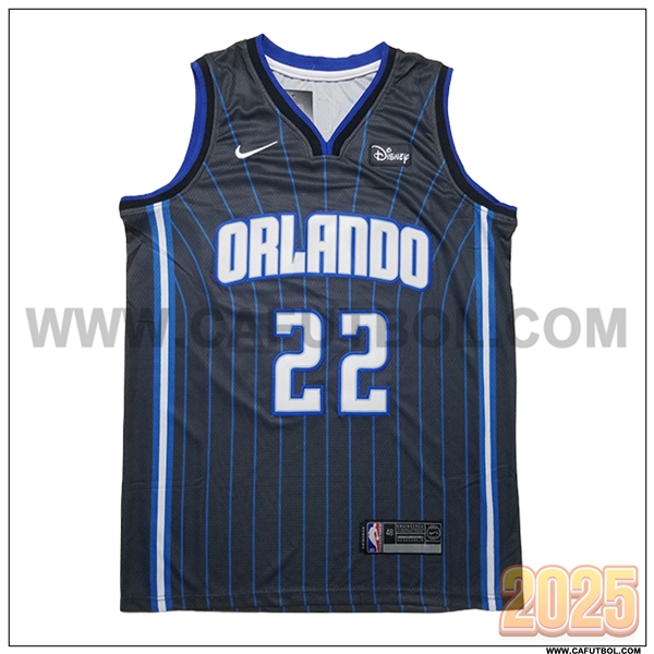 Camisetas NBA Orlando Magic (WAGNER #22) 2025/26 Negro/Azul/Blanco